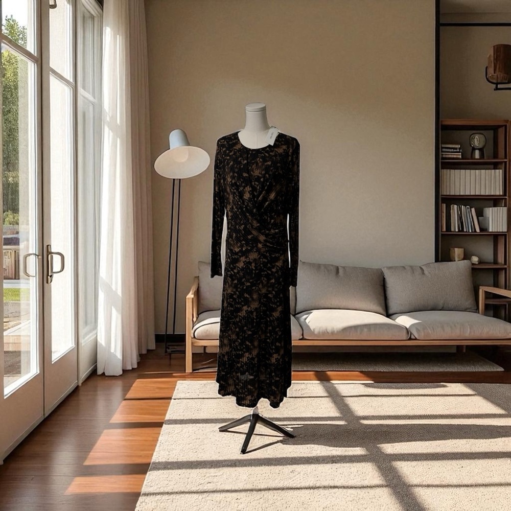 Calvin Klein Black Long Sleeve Dress